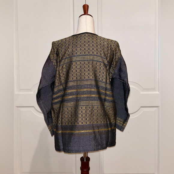 Hand loom vintage blazer made in Oaxaca mex. - Picture 5 of 6